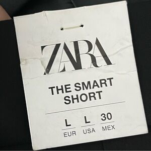 NWT ZARA Black Shorts‎ Sz Large